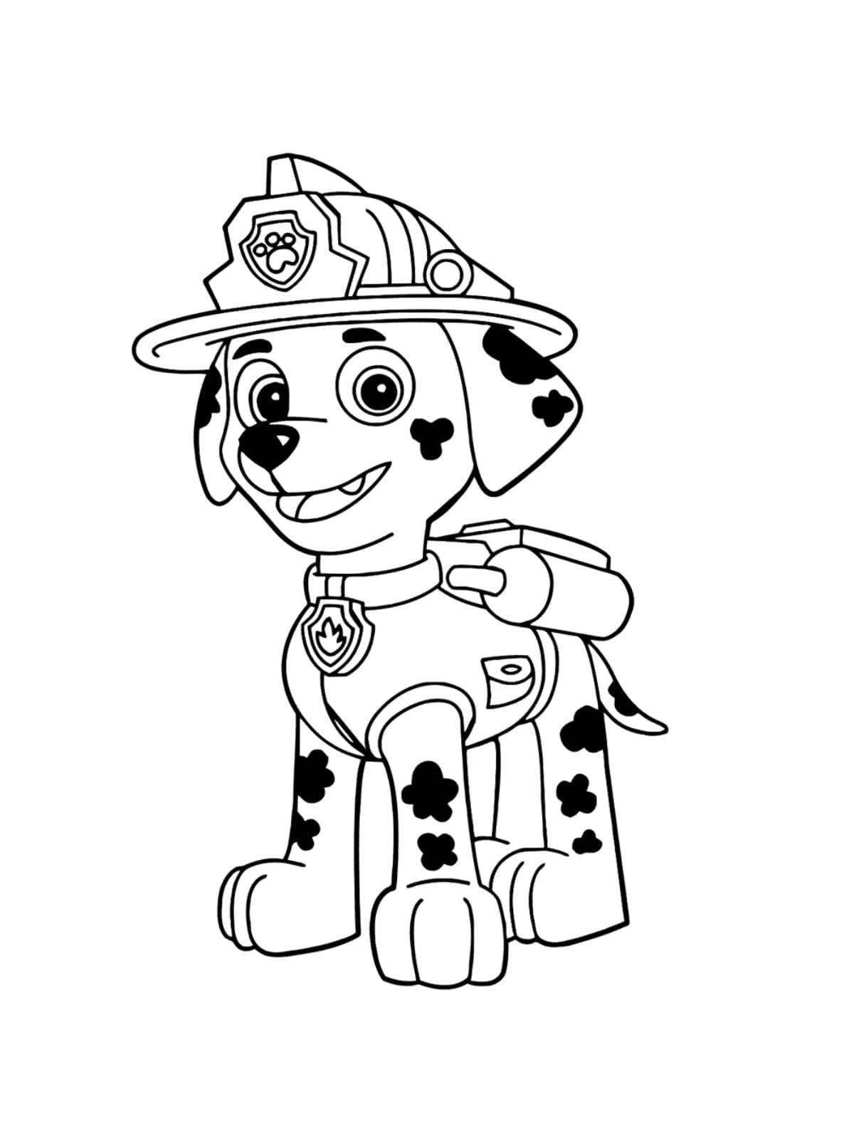 Dalmatier Marshall Paw Patrol Kleurplaat