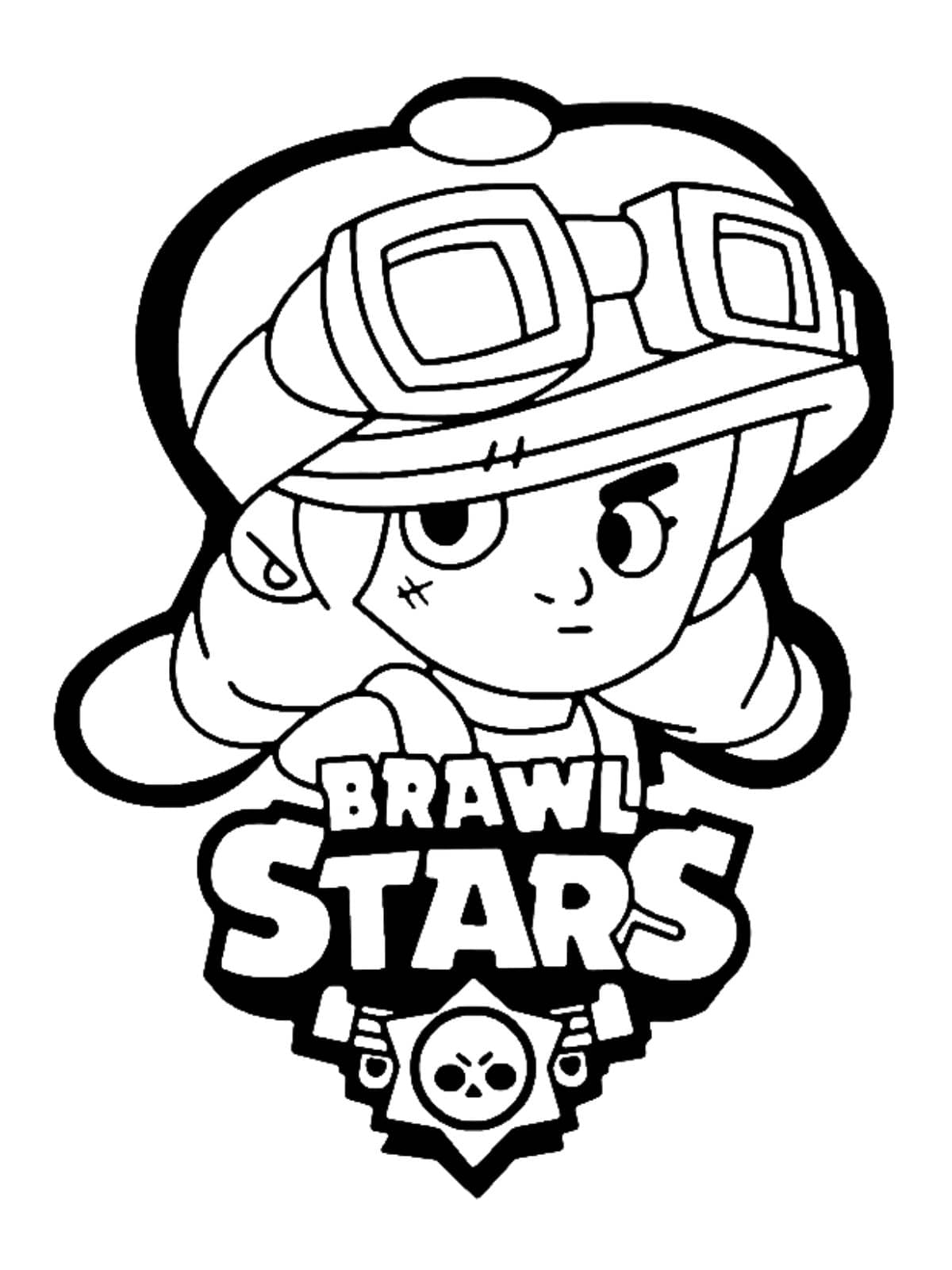 Fang Brawl Stars Kleurplaat