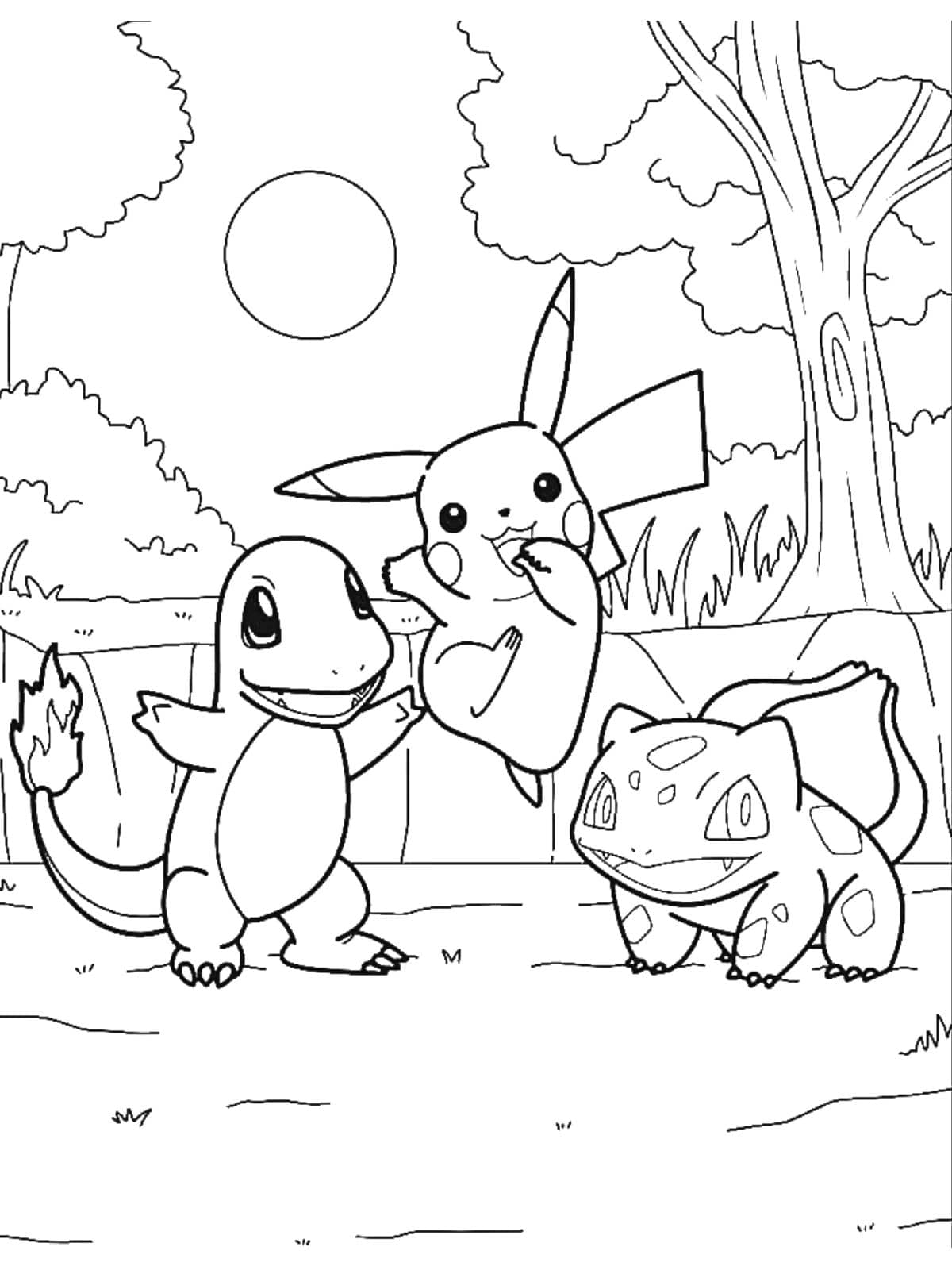 Iconische Pokemon Kleurplaat Voor Kinderen