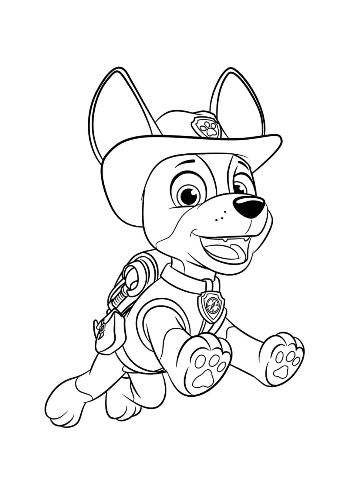 Jungle Pup Tracker Paw Patrol Kleurplaat