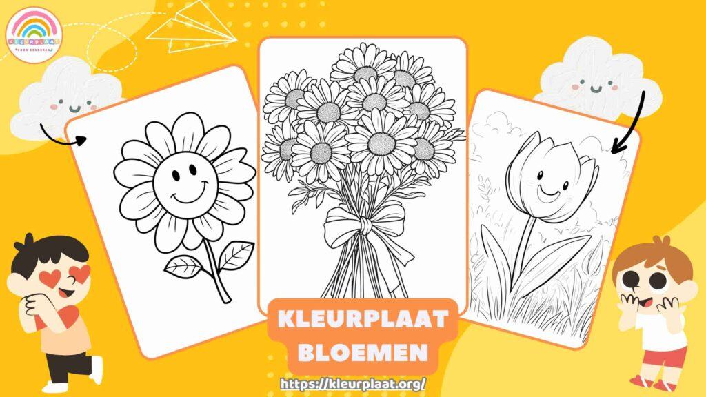 Kleurplaat Bloemen Uitgelichte Afbeelding