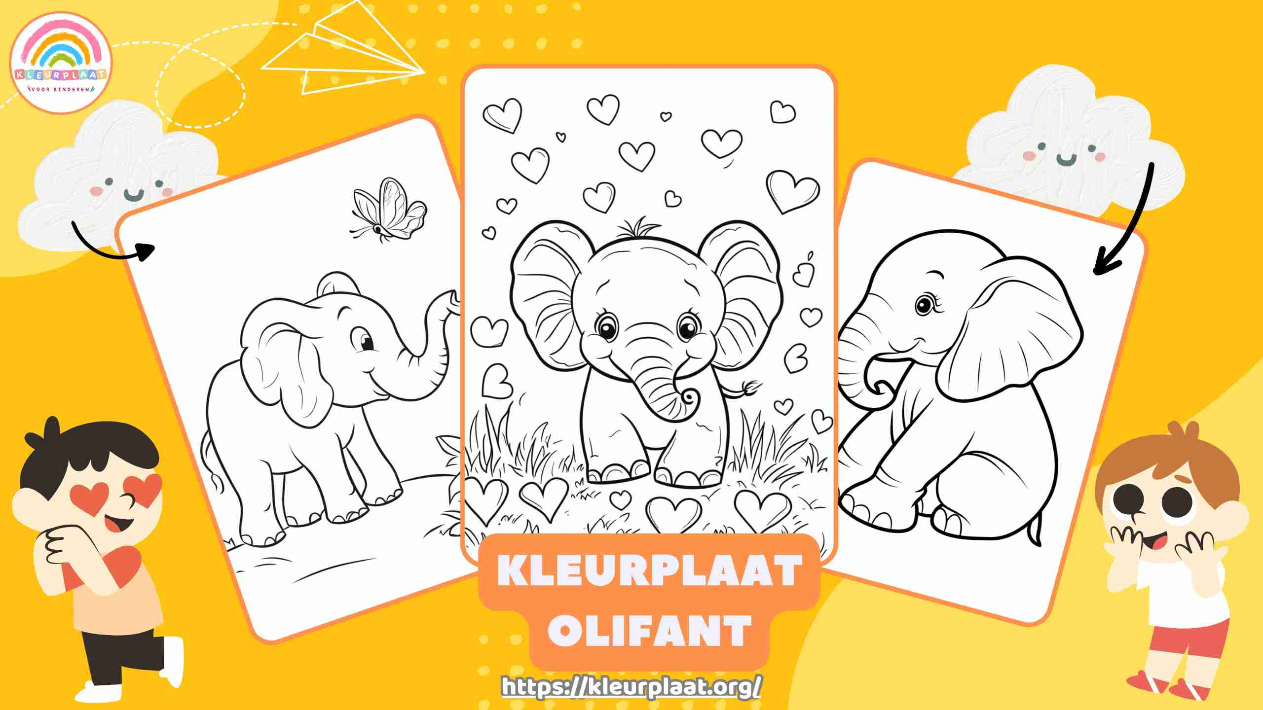 Kleurplaat Olifant Uitgelichte Afbeelding