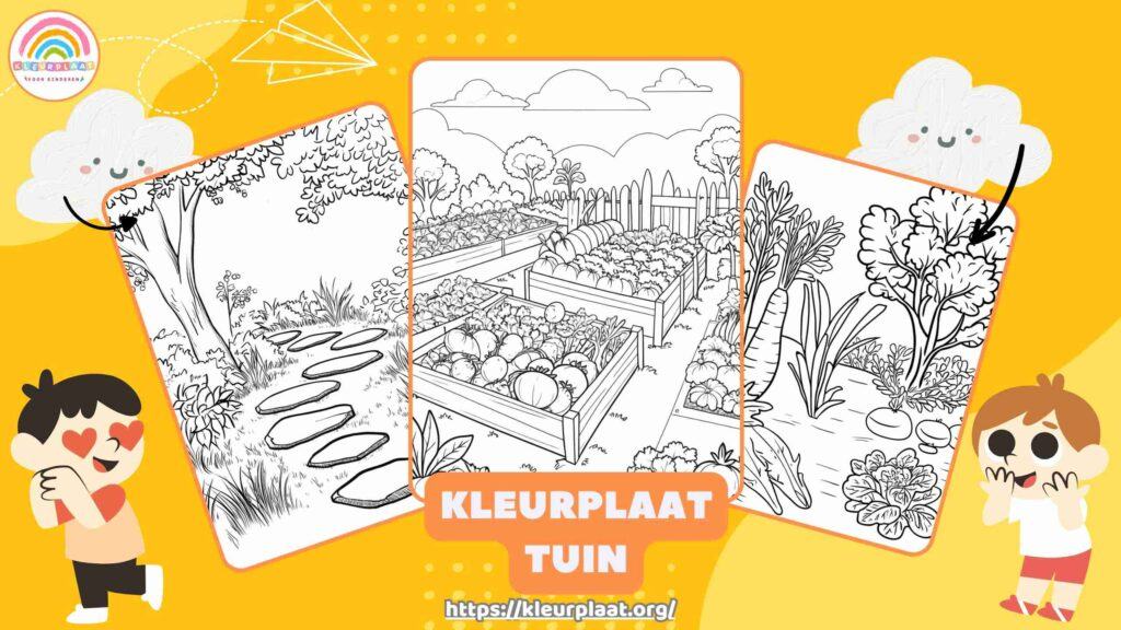 Kleurplaat Tuin Uitgelichte Afbeelding