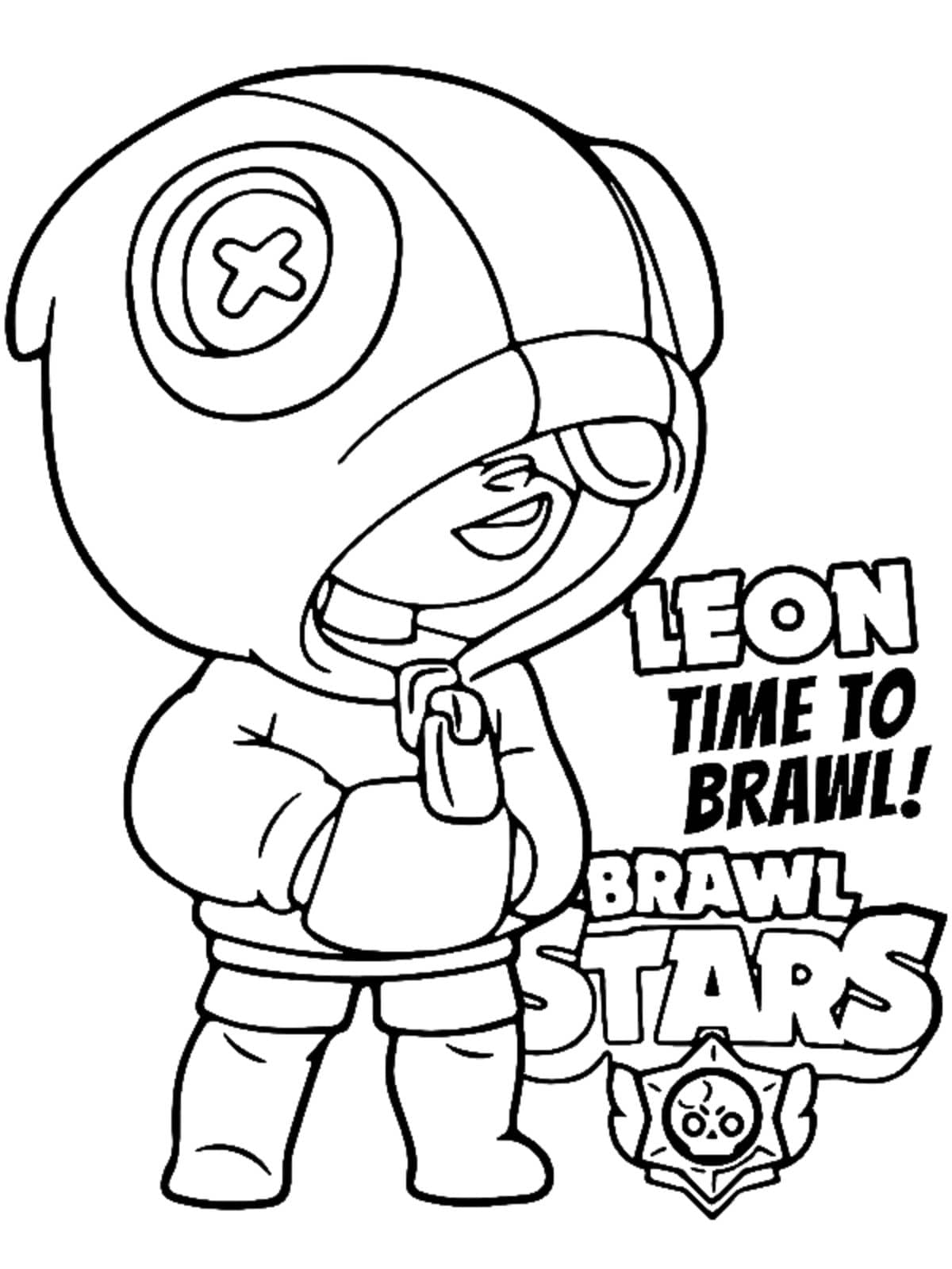 Leon Brawl Stars Kleurplaat