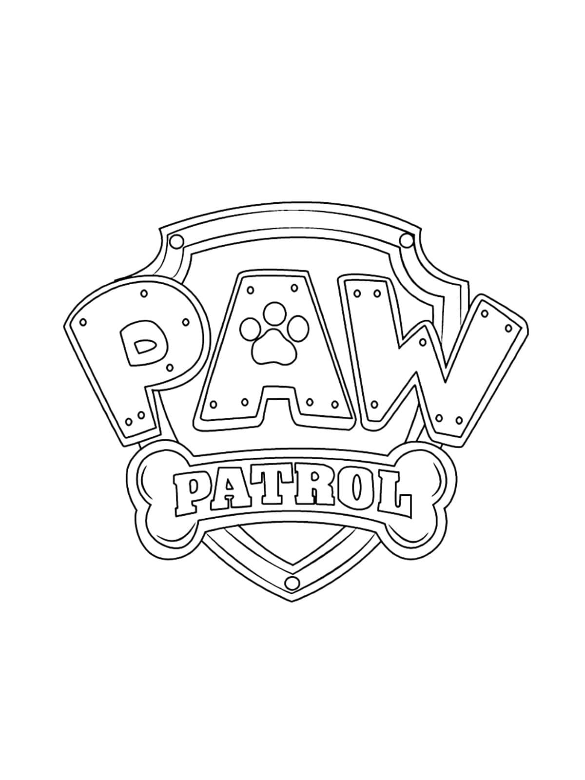 Logo Patrol Kleurplaat