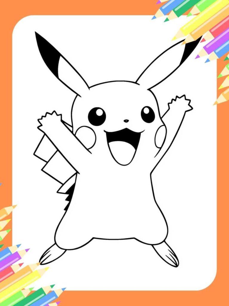 Pikachu Kleurplaat Banner Afbeelding