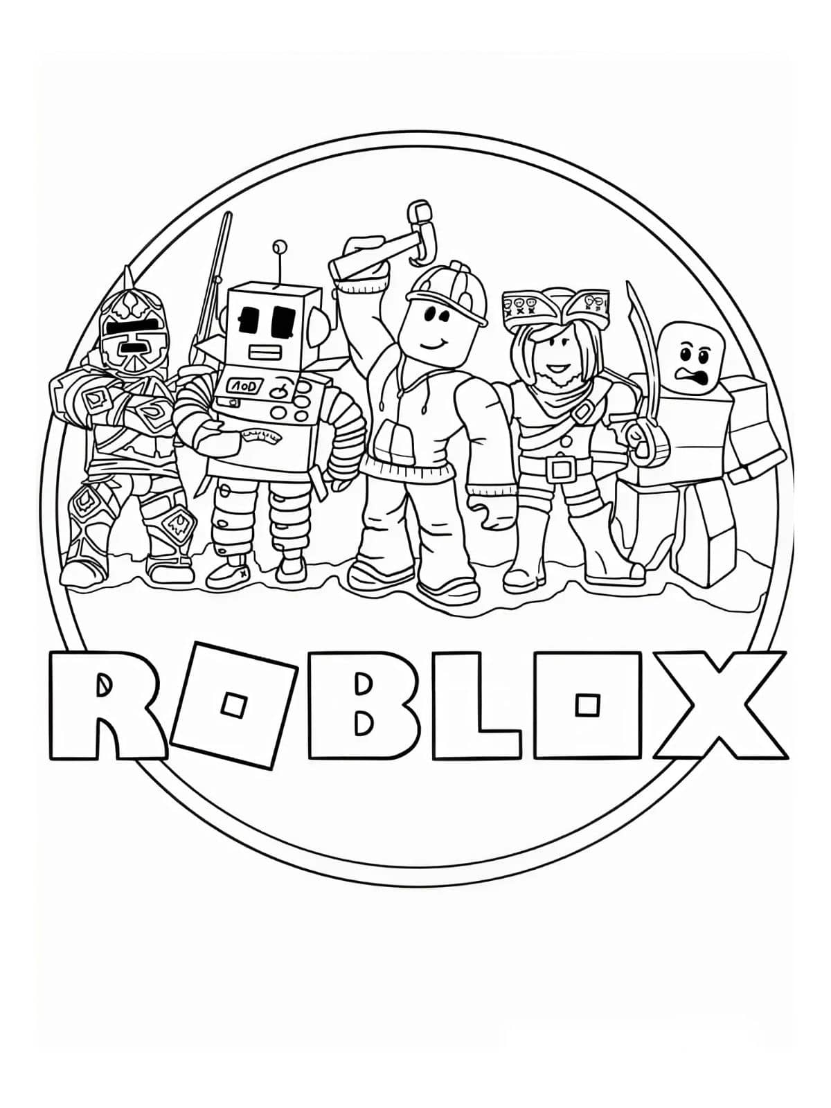 Roblox Logo Kleurplaat Voor Kinderen