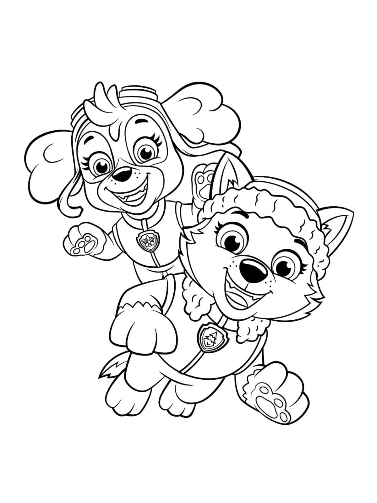 Skye Everest Paw Patrol Kleurplaat