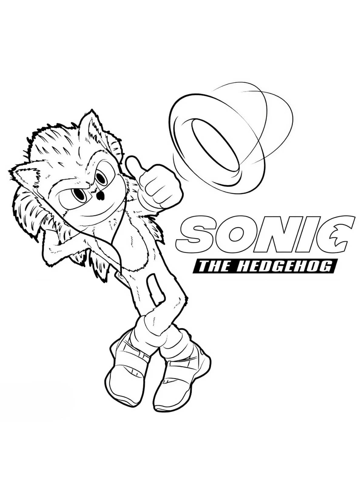 Sonic The Hedgehog Banner Kleuplaat Voor Kinderen