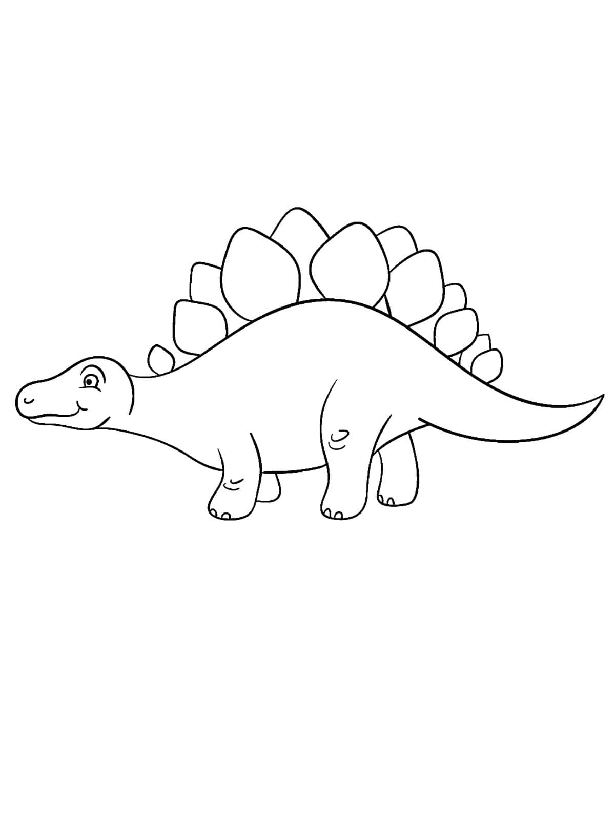 Stegosaurus Dino Kleurplaat