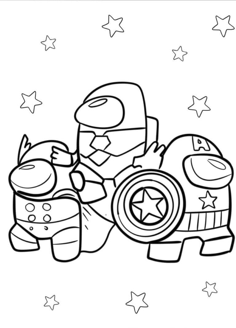 Among Us Coloring Page (Free PDF Print) - Coloringpage.org