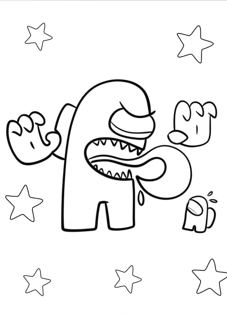 Among Us Imposter Coloring Pages