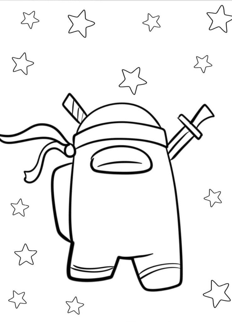 Among Us Kleurplaat (Gratis PDF Printen) - Kleurplaat.org