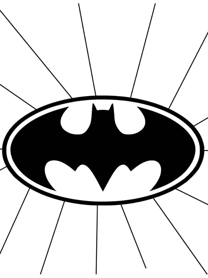 Batman Logo Kleurplaat