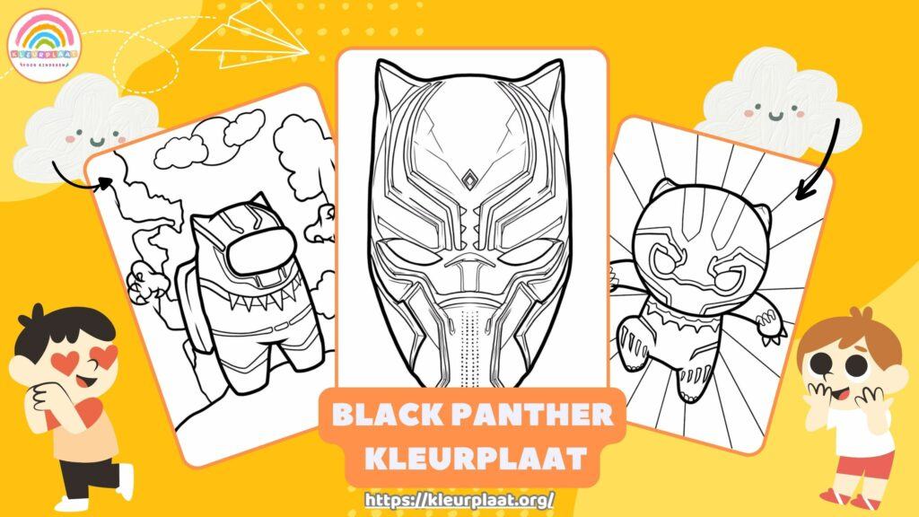 Black Panther Kleurplaat