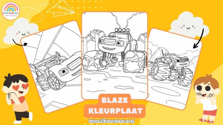 Blaze Kleurplaat