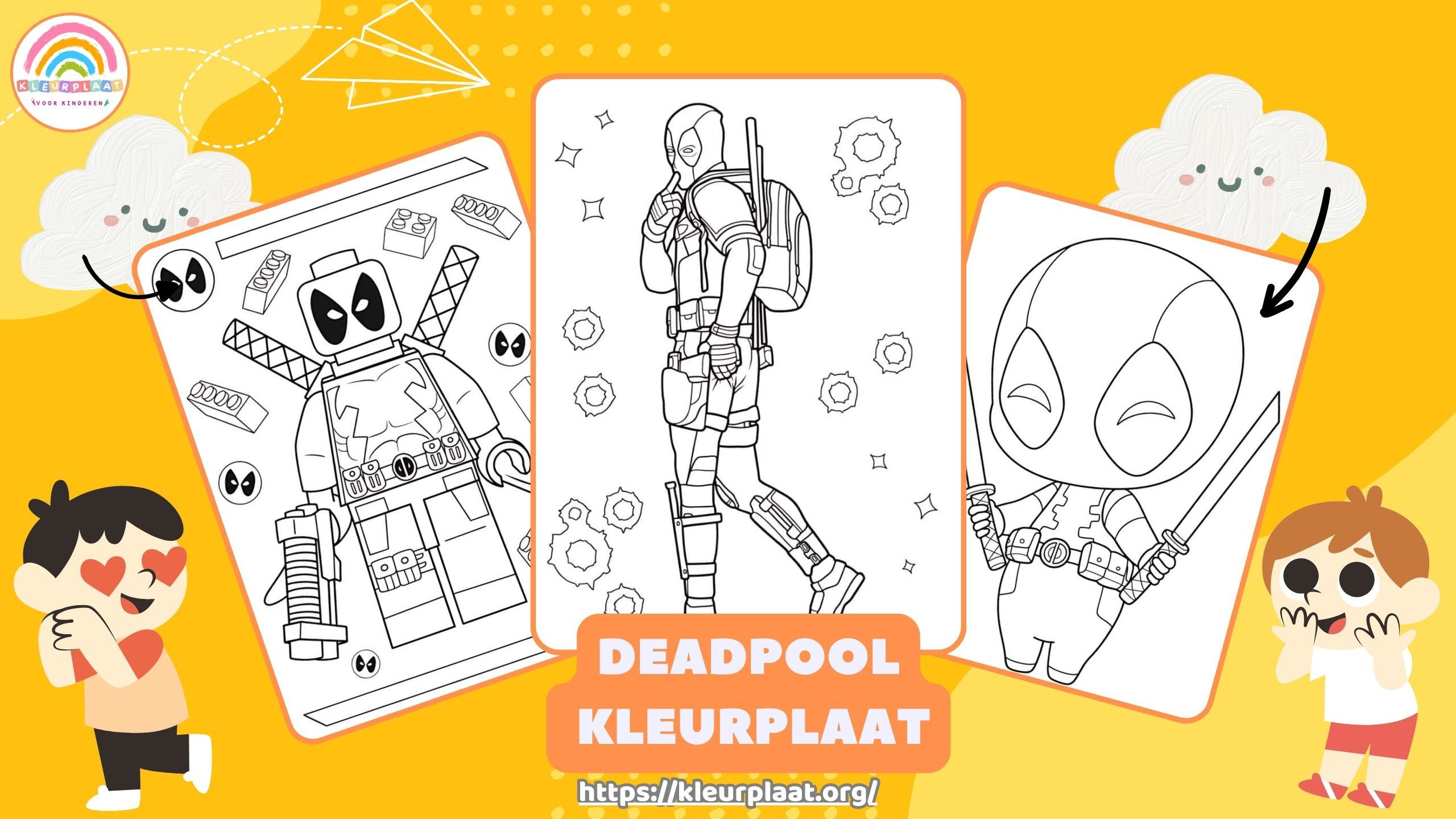 Deadpool Kleurplaat Poster