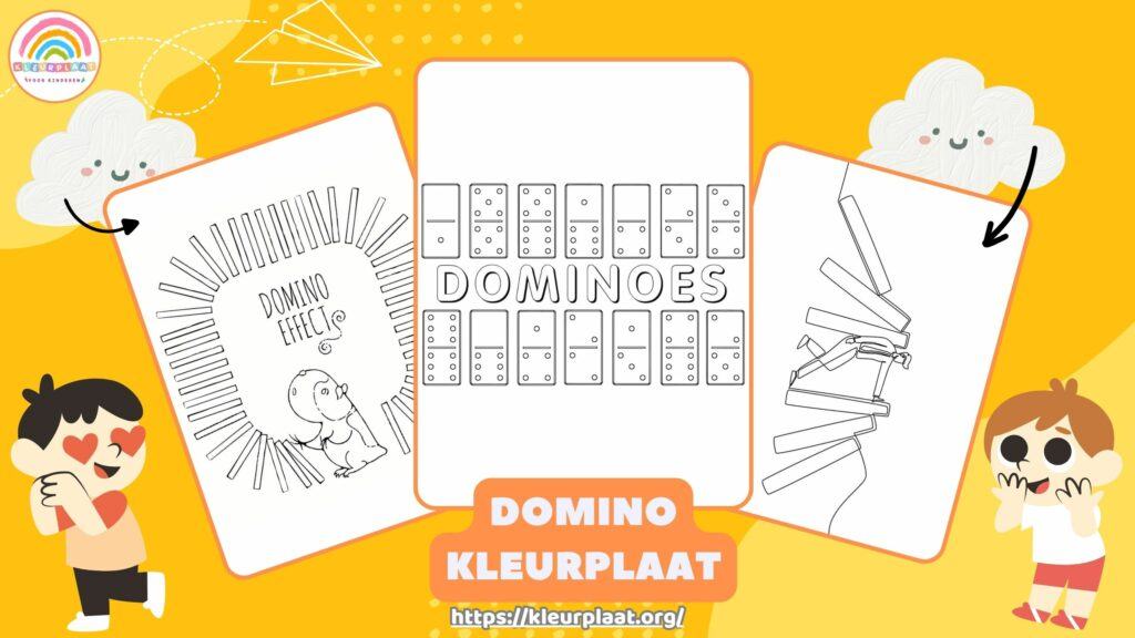 Domino Kleurplaat