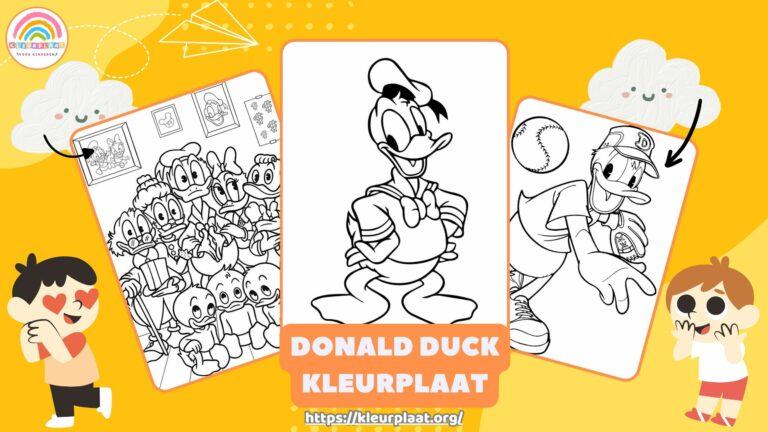 Donald Duck Kleurplaat