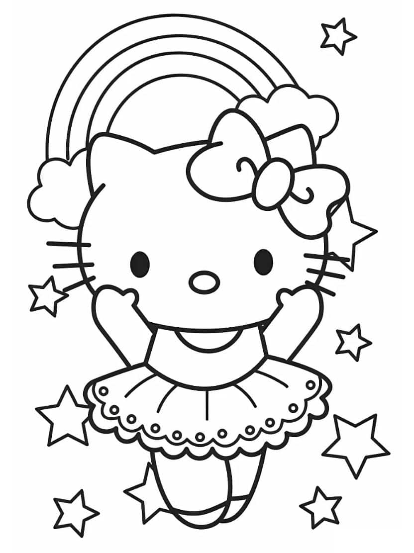 Fee Hello Kitty Kleurplaten