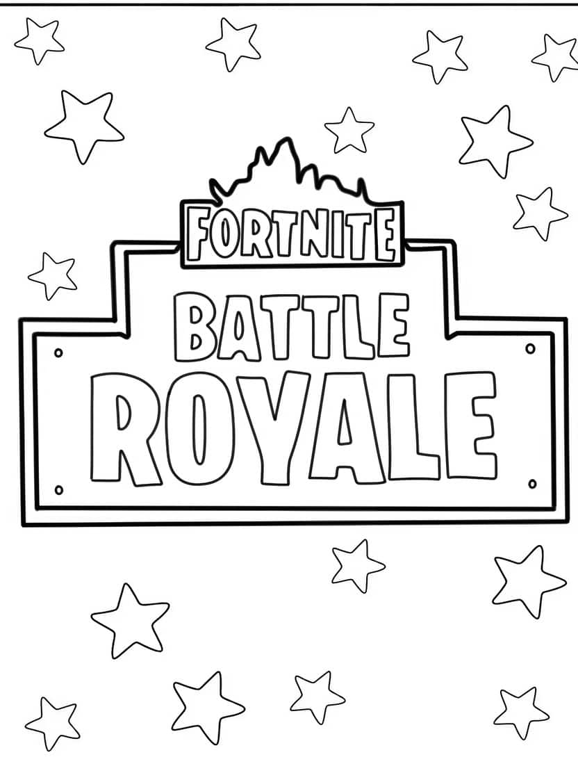 Fortnite Kleurplaten Logo