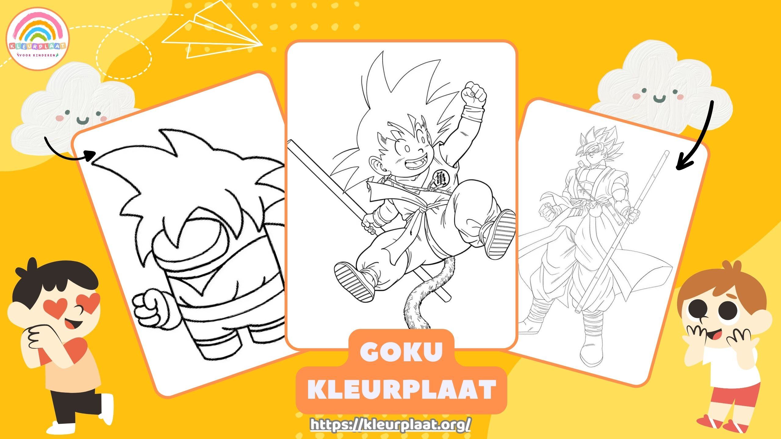 Goku Kleurplaat