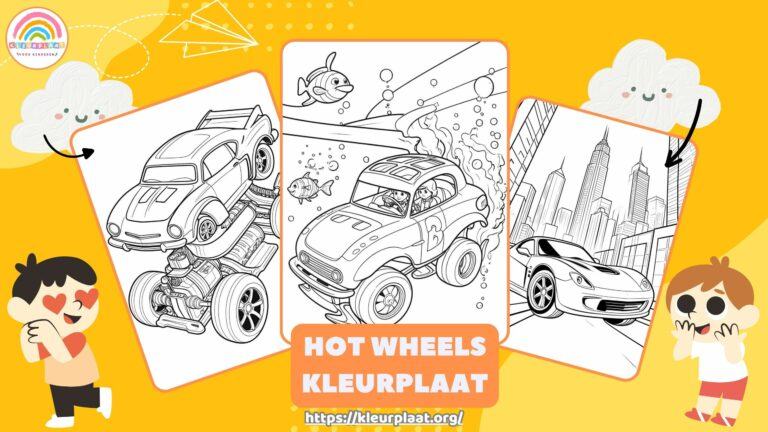 Hot Wheels Kleurplaat