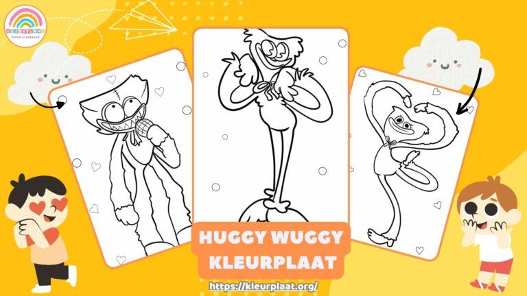 Huggy Wuggy Kleurplaat