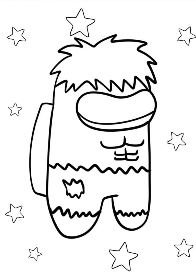 Among Us Kleurplaat (Gratis PDF Printen) - Kleurplaat.org