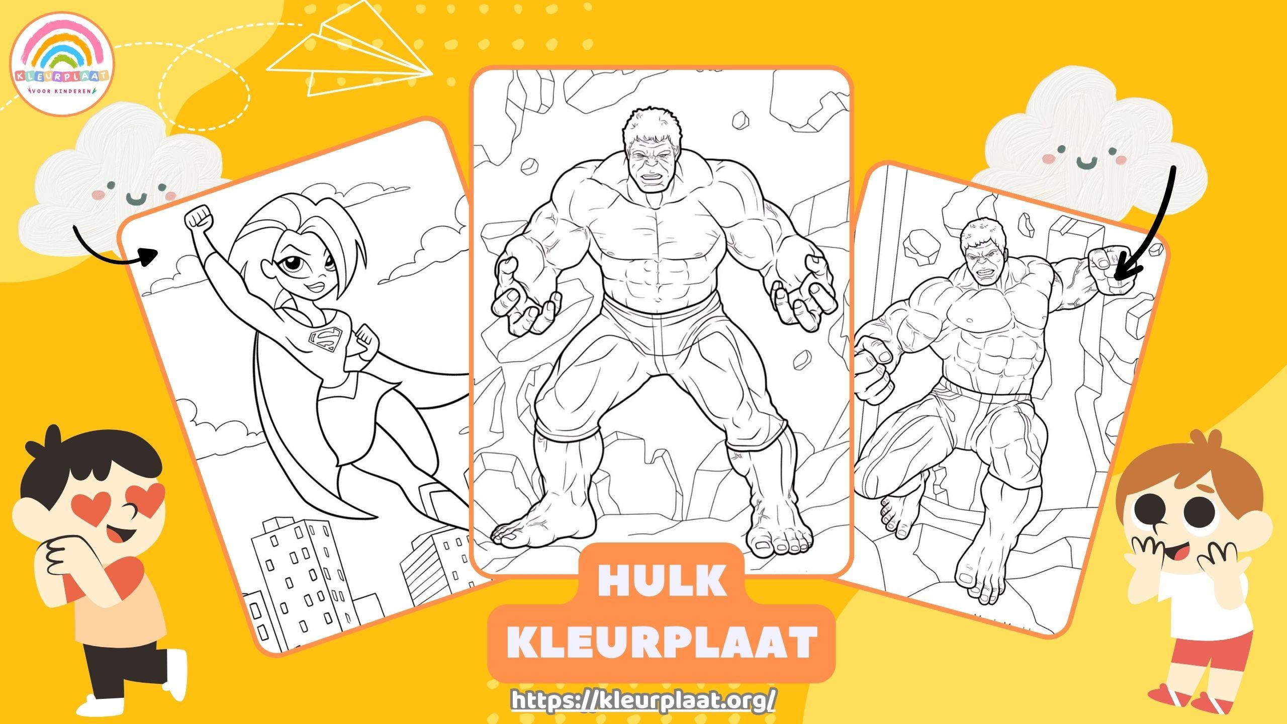 Hulk Kleurplaat