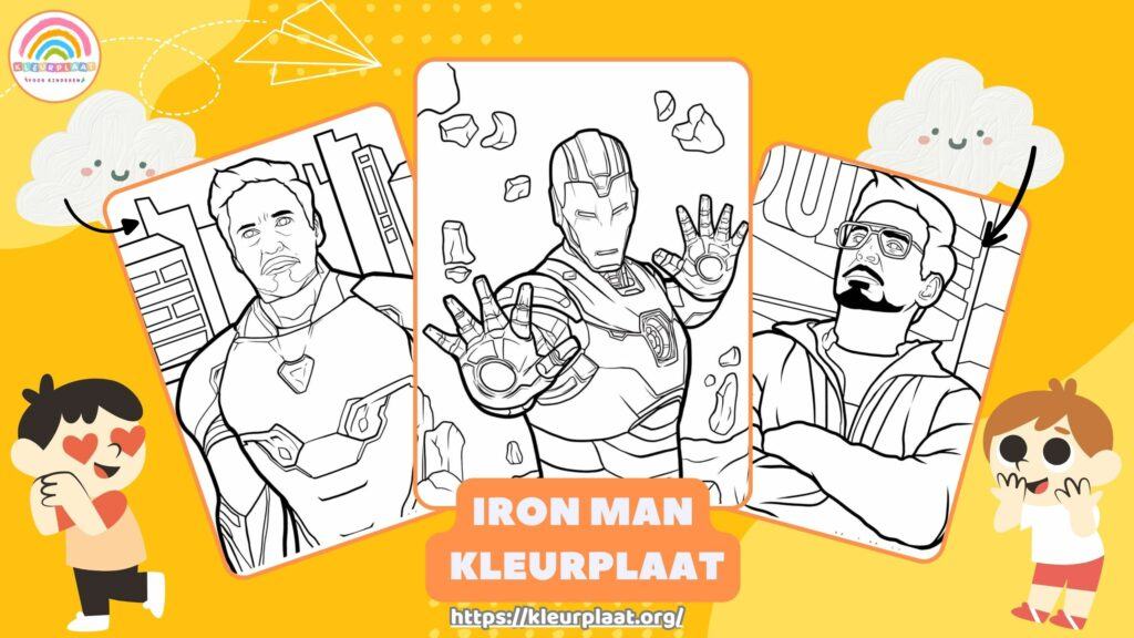 Iron Man Kleurplaat