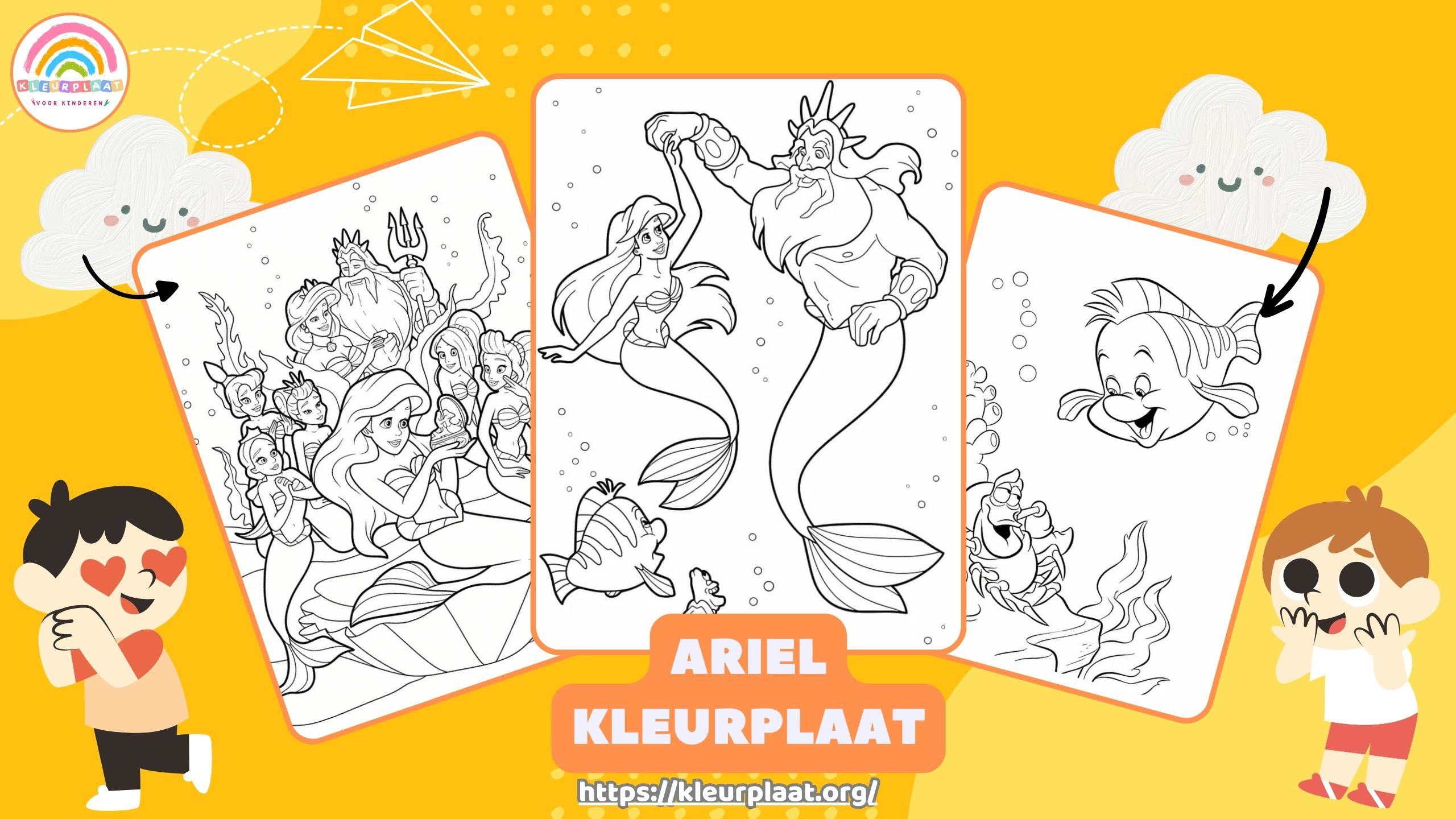 Kleurplaat Ariel