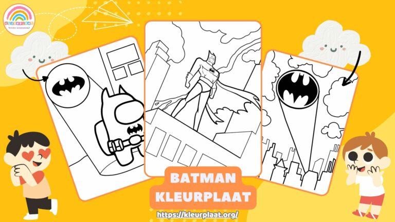 Kleurplaat Batman