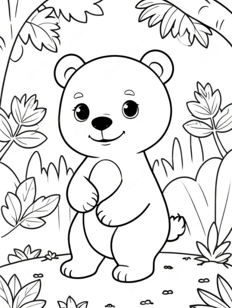 25+ Free Printable Bear Coloring Pages For Kids - Coloringpages.org