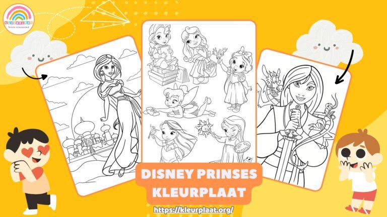 Kleurplaat Disney Prinses