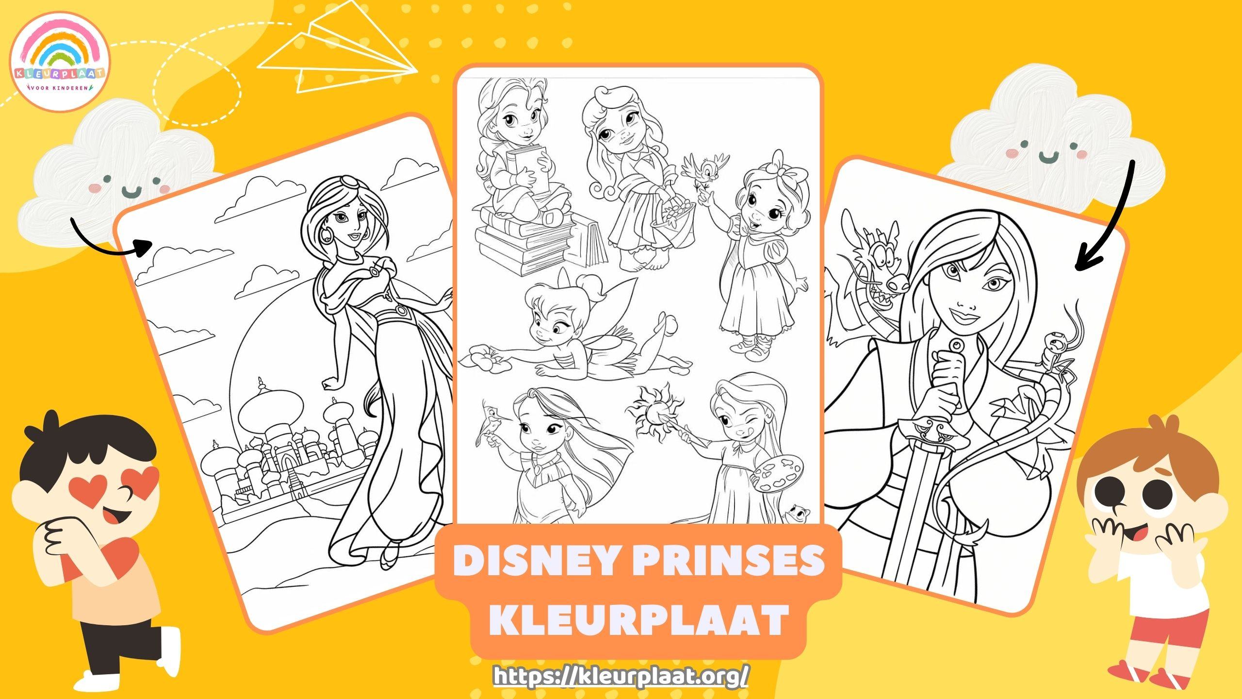 Kleurplaat Disney Prinses