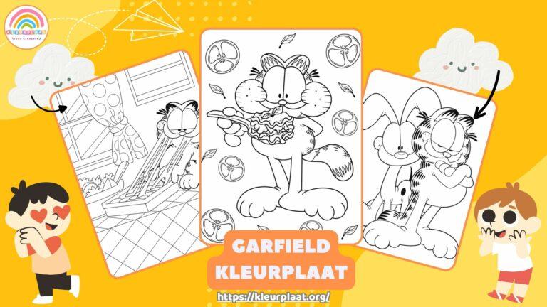 Kleurplaat Garfield