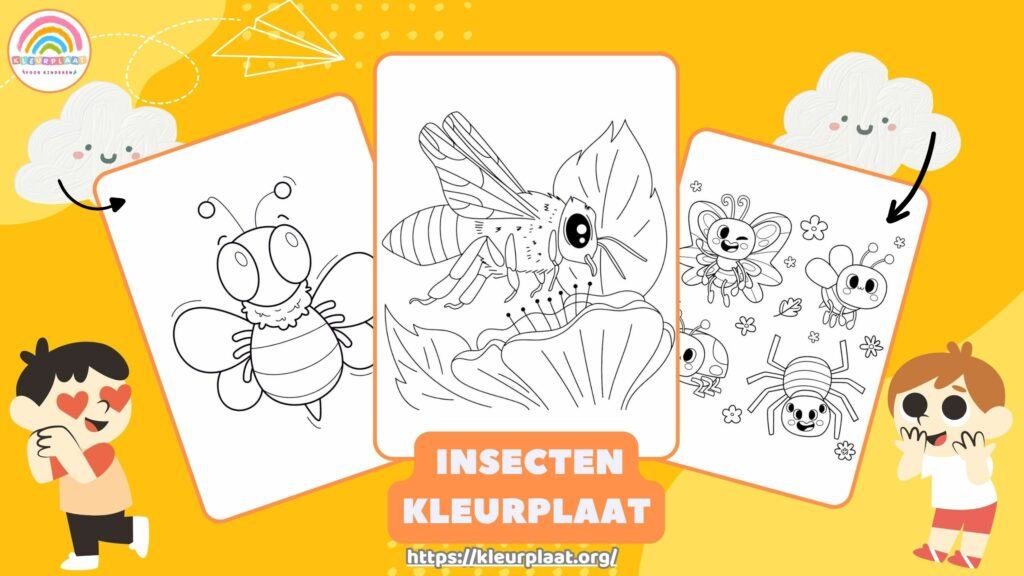 Kleurplaat Insecten