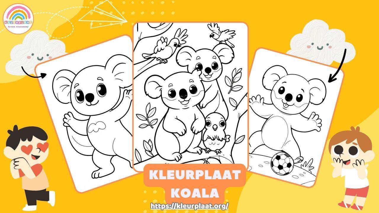 Kleurplaat Koala