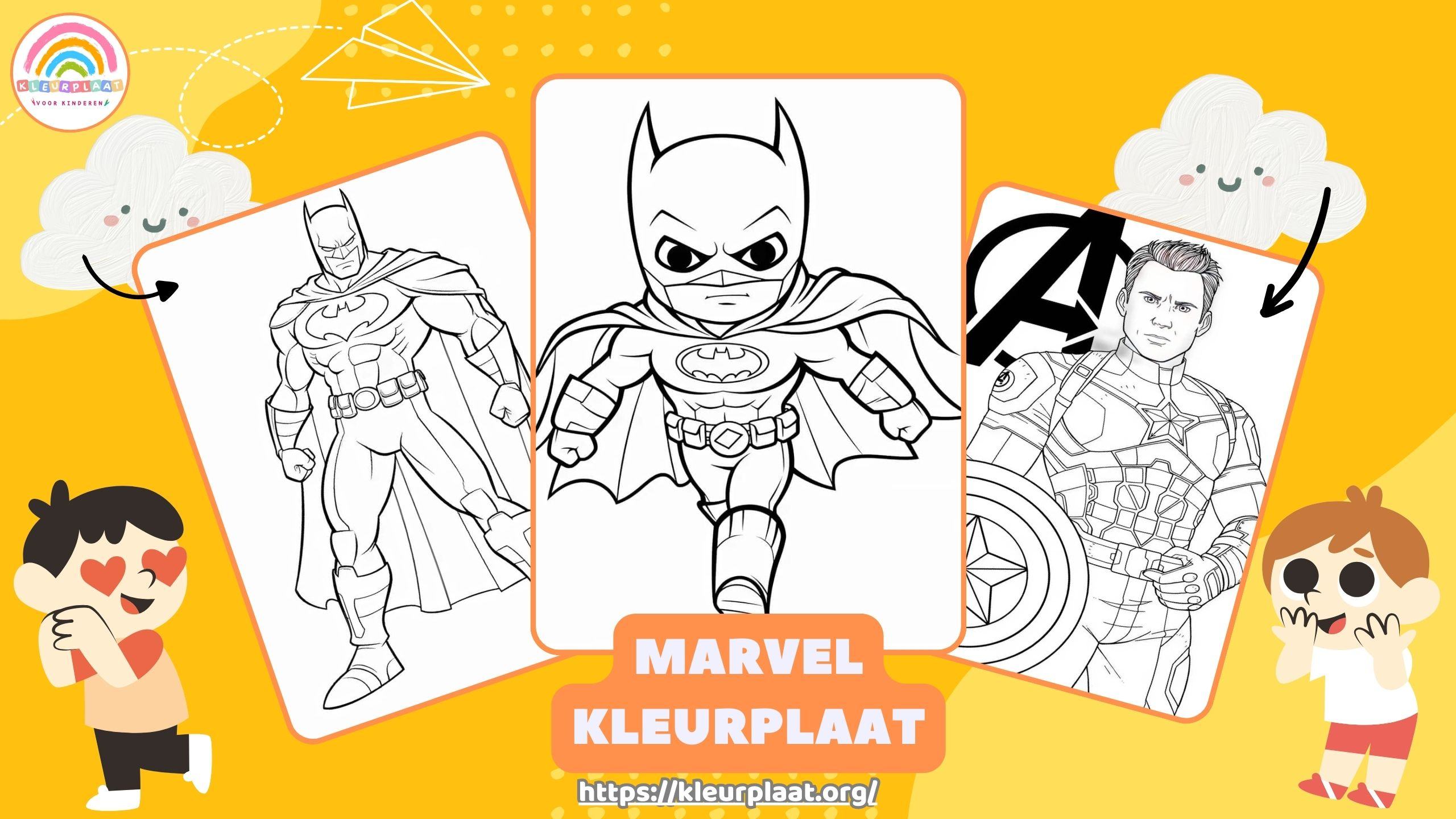 Kleurplaat Marvel