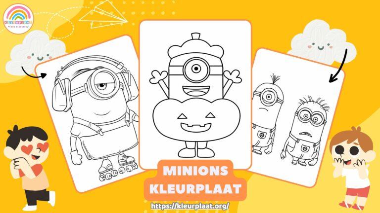 Kleurplaat Minions