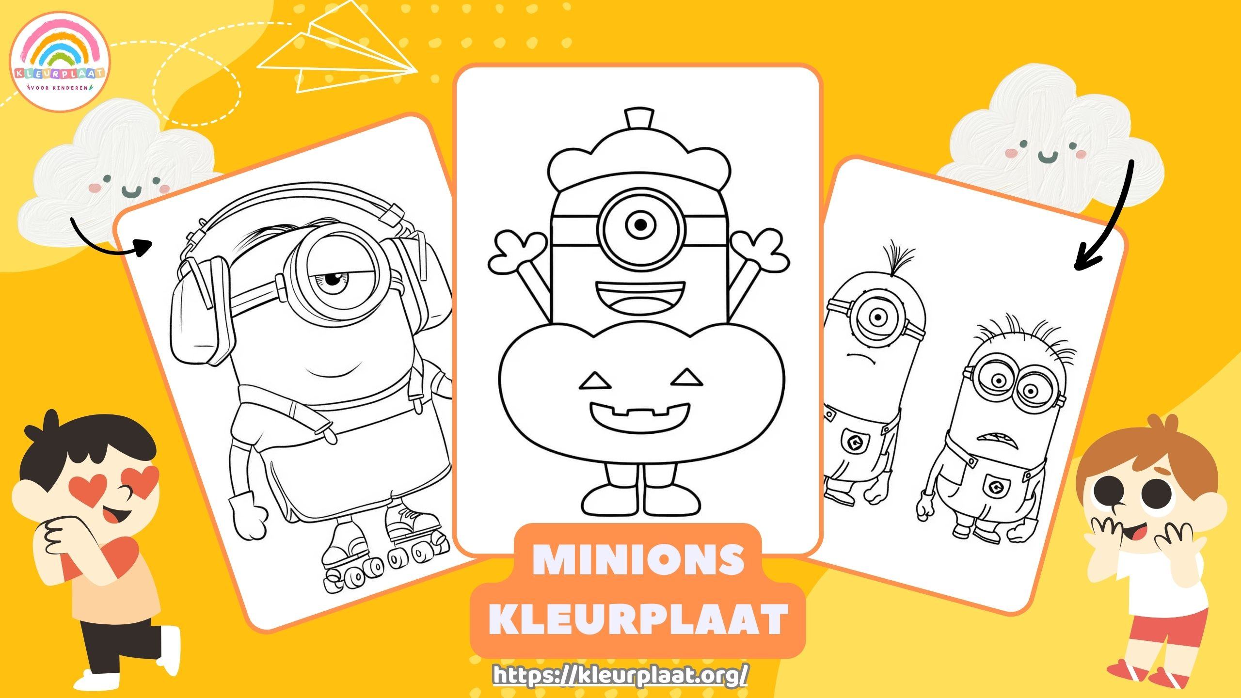 Kleurplaat Minions