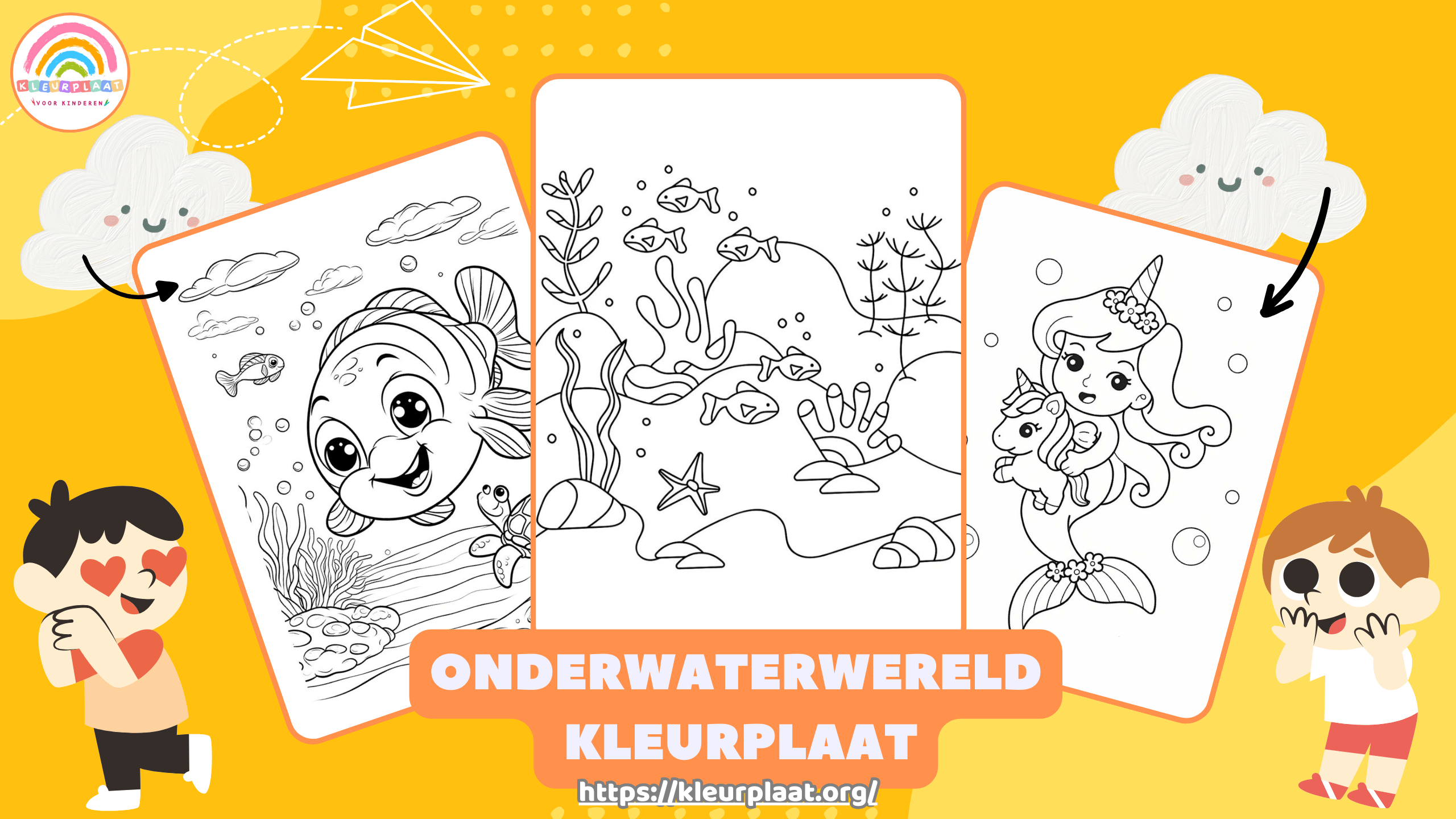 Kleurplaat Onderwaterwereld