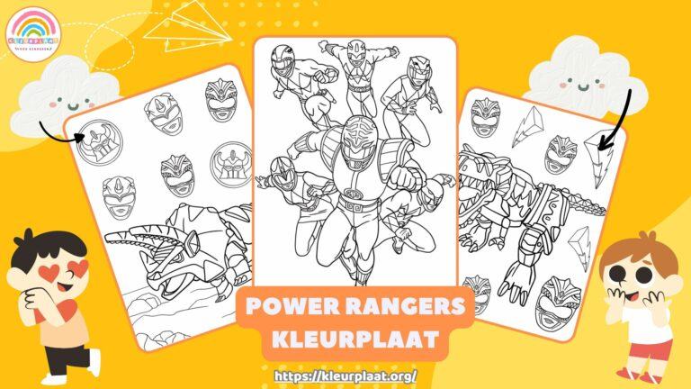 Kleurplaat Power Rangers