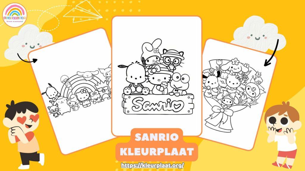 Kleurplaat Sanrio