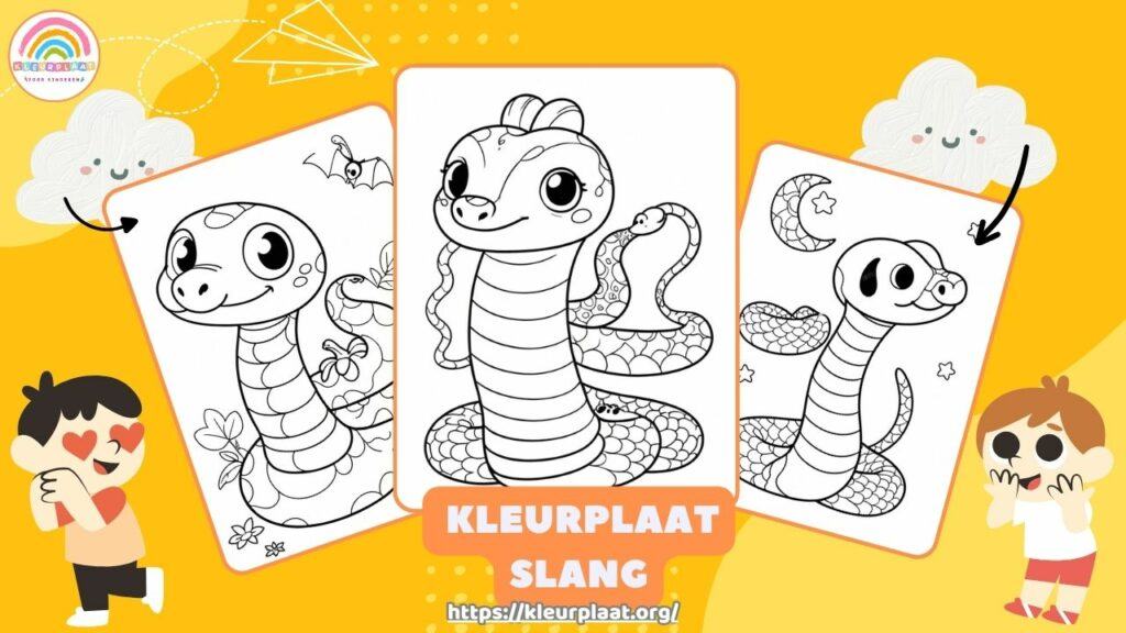 Kleurplaat Slang