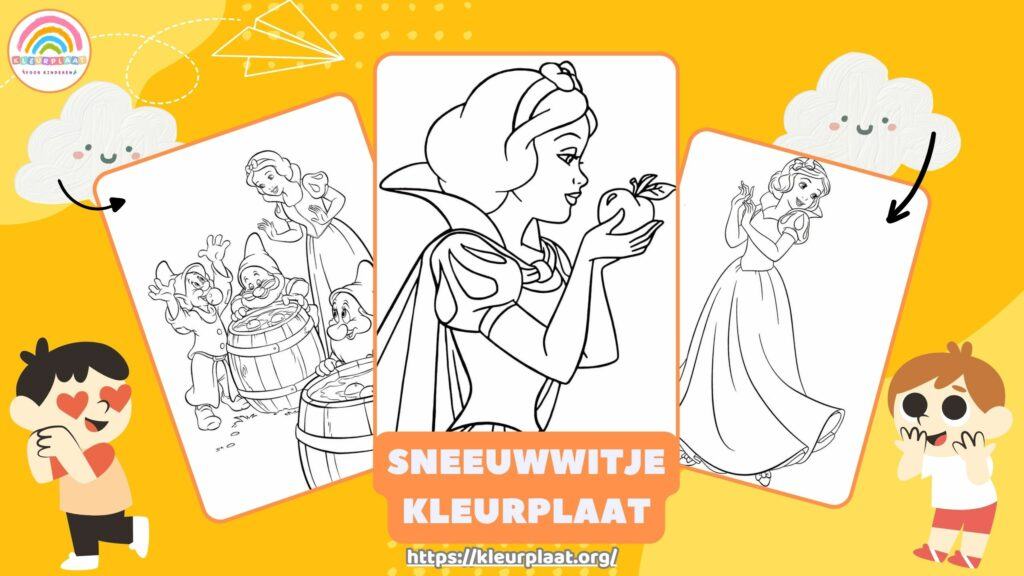 Kleurplaat Sneeuwwitje