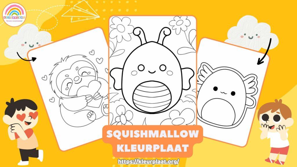 Kleurplaat Squishmallow