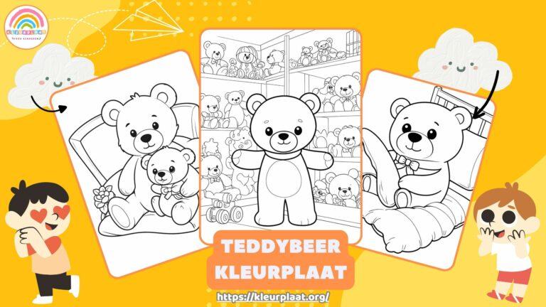 Kleurplaat Teddybeer