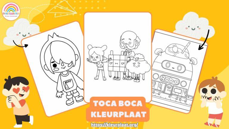 Kleurplaat Toca Boca